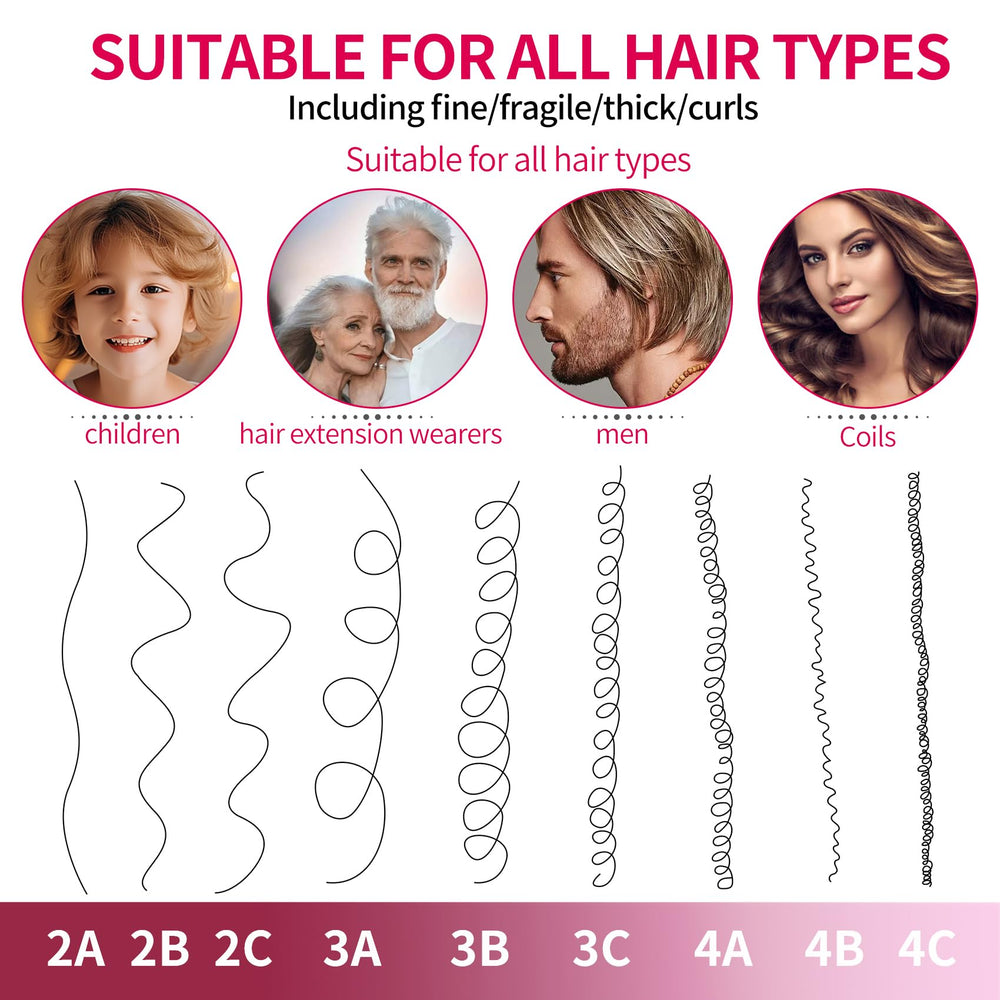 UREELIN hair brush set includes six clips for easy sectioning during styling.