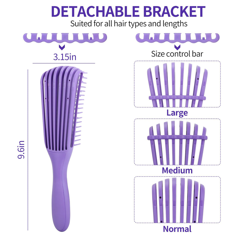 UREELIN double-sided edge brush in purple aids edges and hairline shaping.