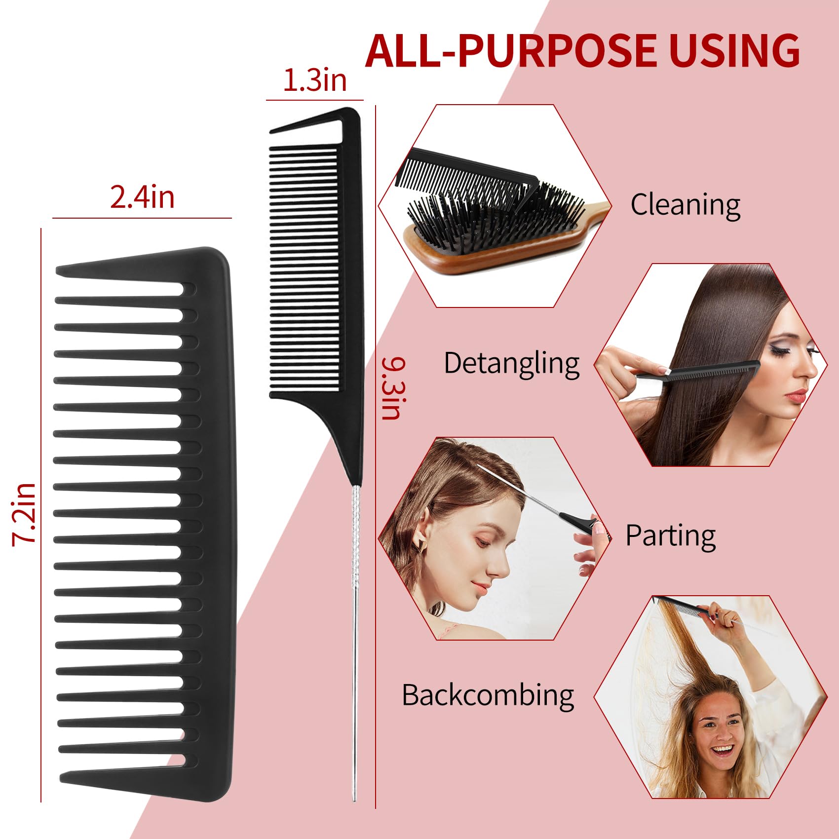 UREELIN packaging shows the full detangler set with all included tools.