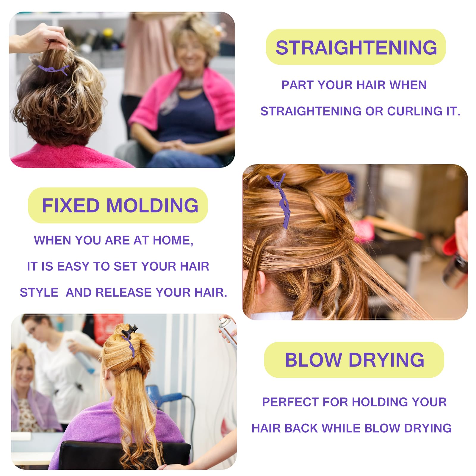 UREELIN kid friendly routine clip adds gentle detangling and easy styling for children.