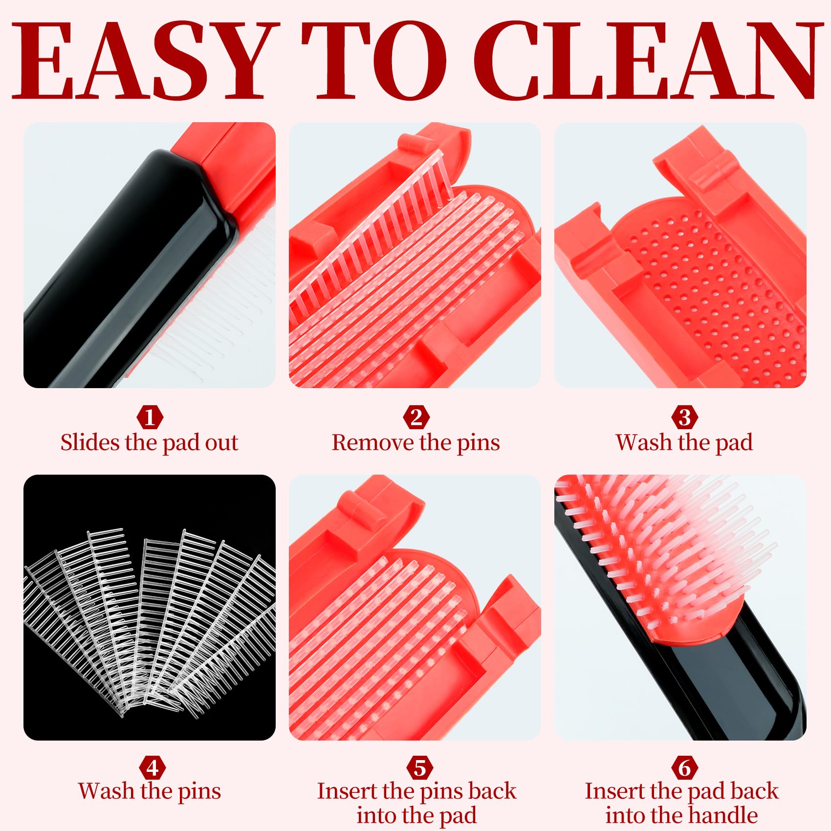 UREELIN rat tail comb stainless steel tip for precise parting and styling.