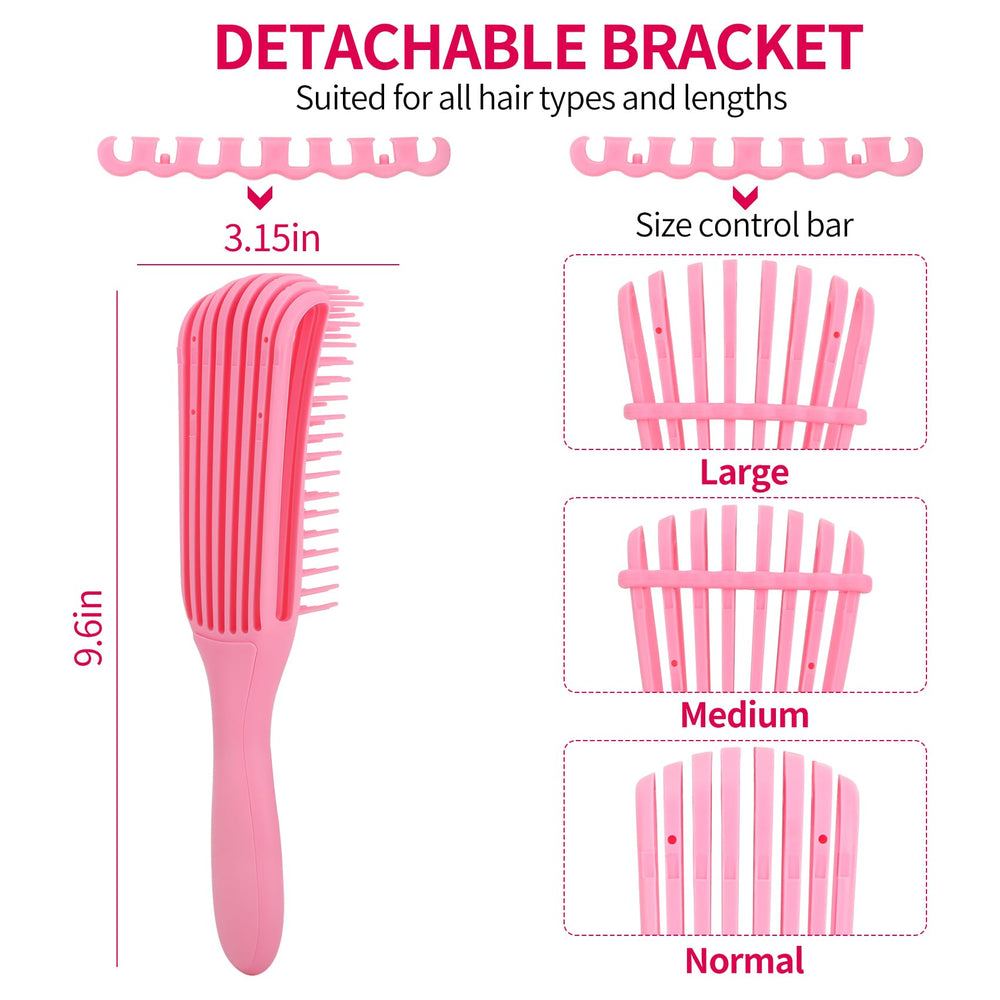 UREELIN wide-tooth comb reduces tangles and protects against breakage.