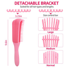 UREELIN wide-tooth comb reduces tangles and protects against breakage.