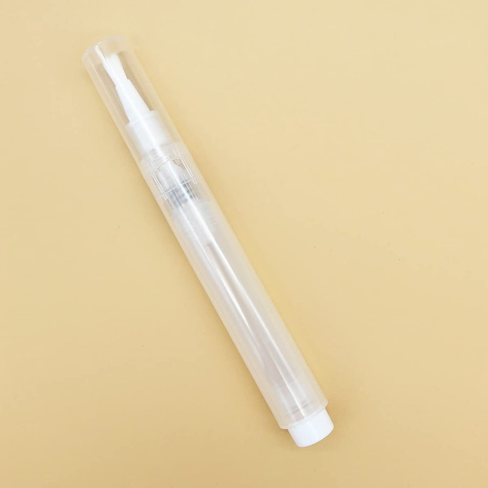 URGINO contenedor cosmético transparente blanco para cosméticos y aceites.
