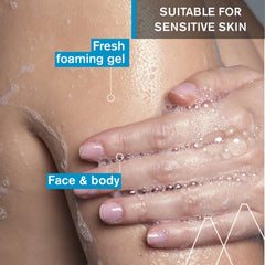 Uriage Extra-Rich Dermatological Gel packaging-closeup highlights 500 mL bottle