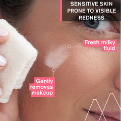 Uriage Roseliane gel-textured-lotion swirl indicating refreshing cleanse and hydration.
