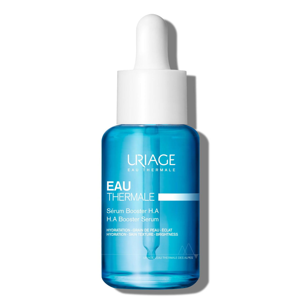 Uriage URIAGE Serum Booster H.A. bottle closeup promotes hydration.