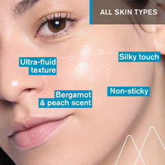 Label highlights hyaluronic acid and thermal water on Uriage packaging