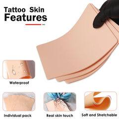 Urknall 3mm tattoo skin packaging shows individually wrapped sets.