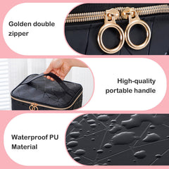 Uross nail polish organizer bag bottom layer stores up to 30 bottles