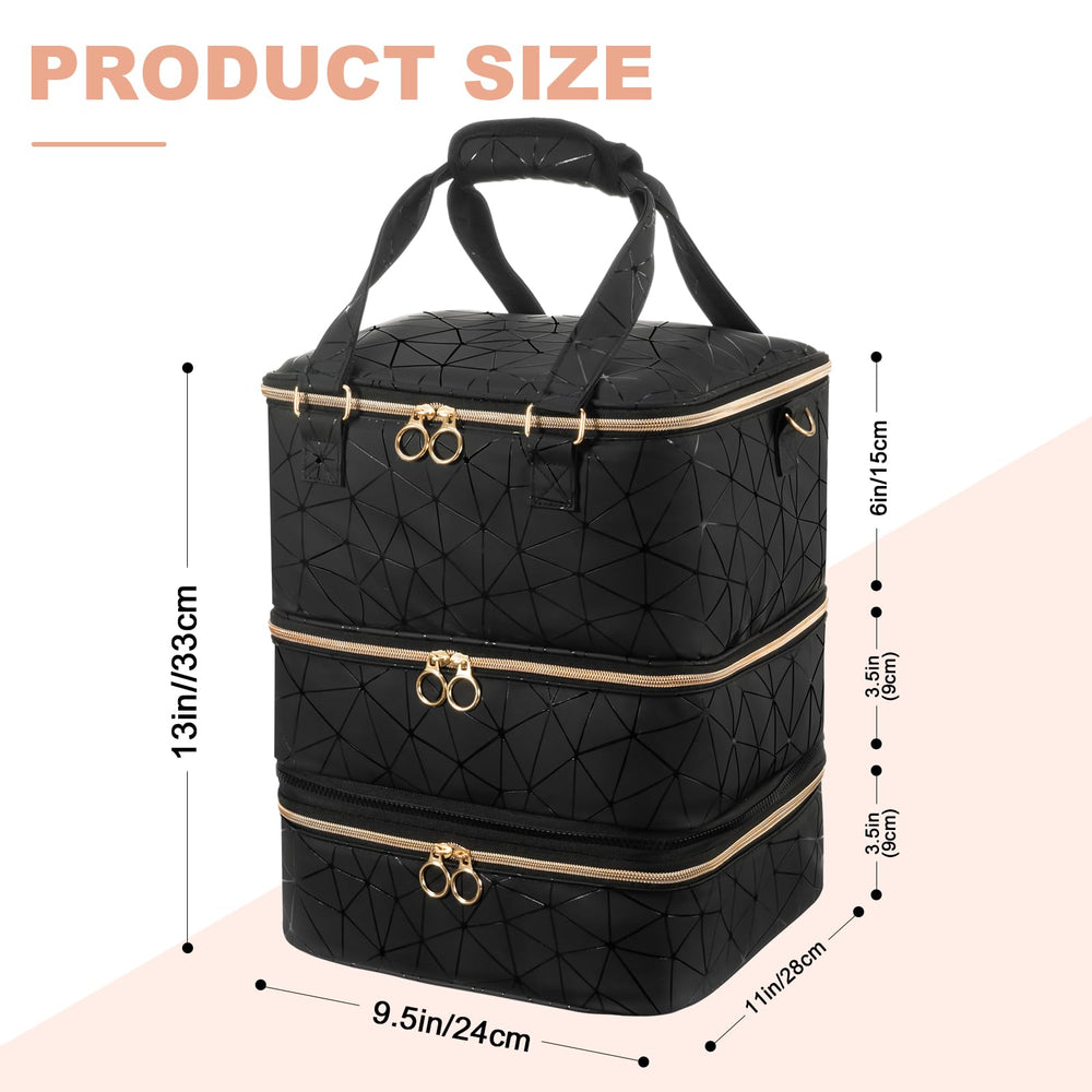 Uross nail polish organizer bag travel-ready setup for mobile nail sessions.