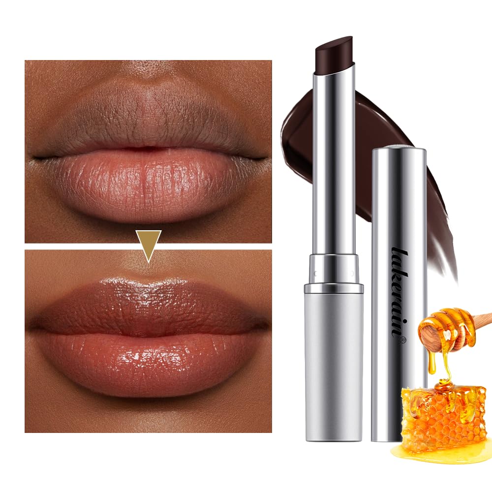 URQT Honey Lipstick closeup reveals honey infused texture for hydrated lips