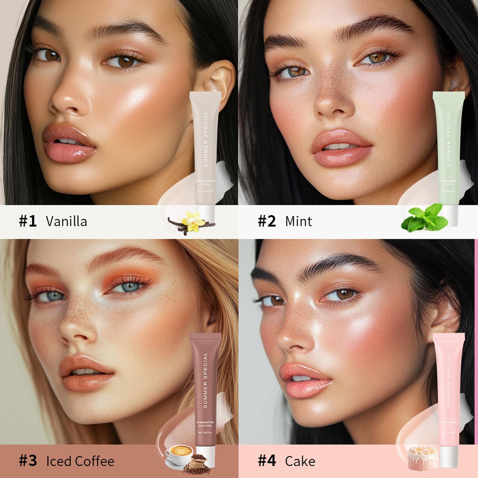 URQT Summer Special lip butter balm swatch with smooth glide
