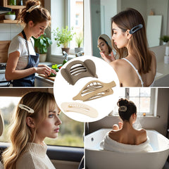 Urrykid flat hair clip anti-slip-springs keep hairstyles secure during activities
