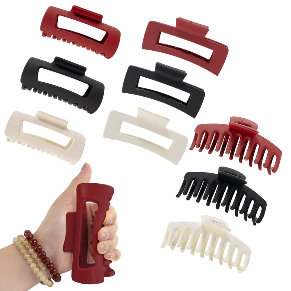 Urrykid soft silicone hair clips 9-piece collection for secure all-day hold