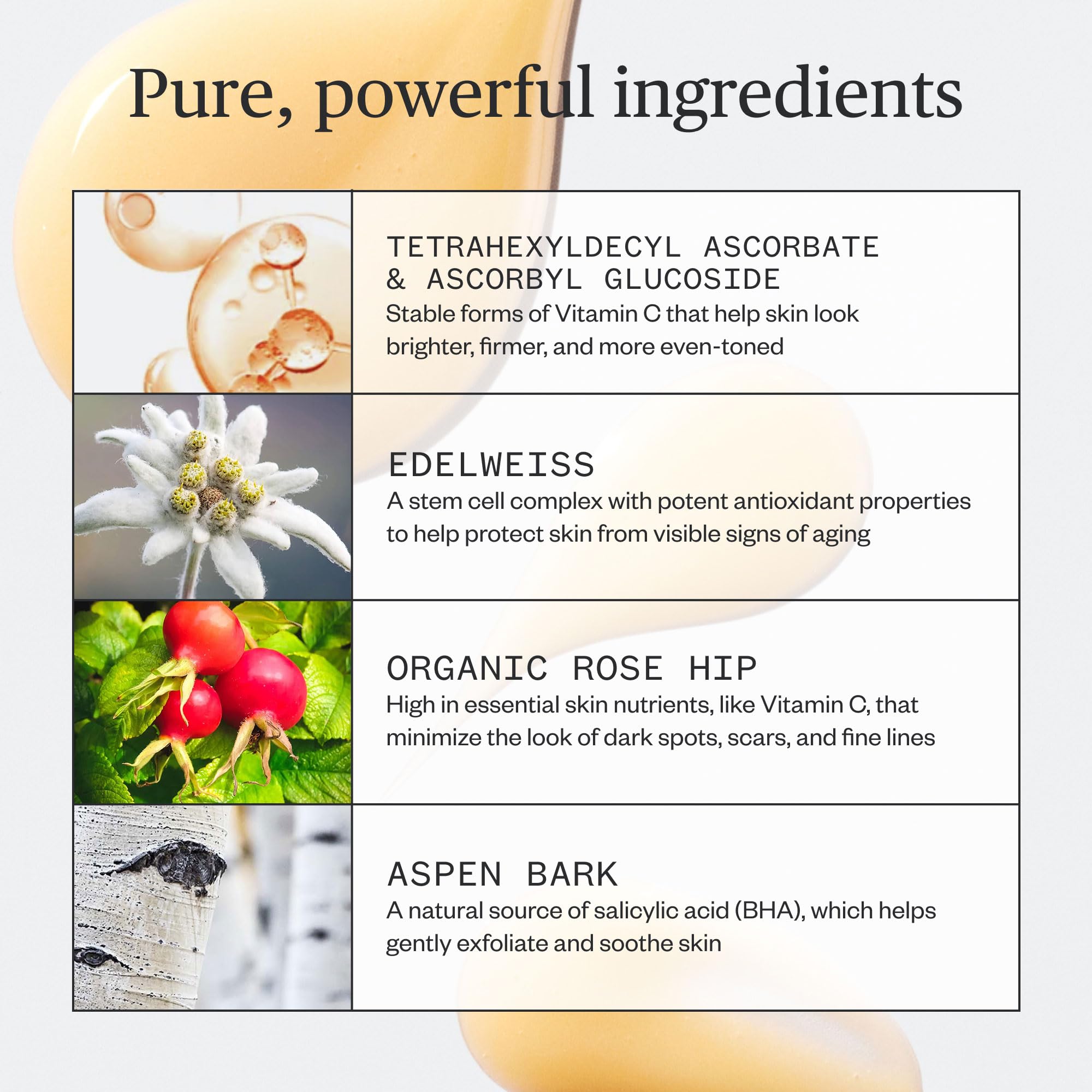 Ursa Major brightening serum application shows quick absorption and a refreshed complexion.
