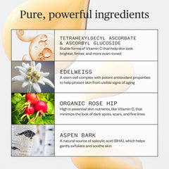Ursa Major brightening serum application shows quick absorption and a refreshed complexion.