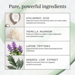 Ursa Major Forest Water Hyaluronic Serum droplets demonstrating intense hydration.