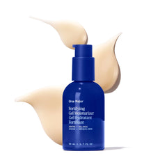 Ursa Major Fortifying Gel Moisturizer glass bottle shows recyclable packaging for eco-conscious users.