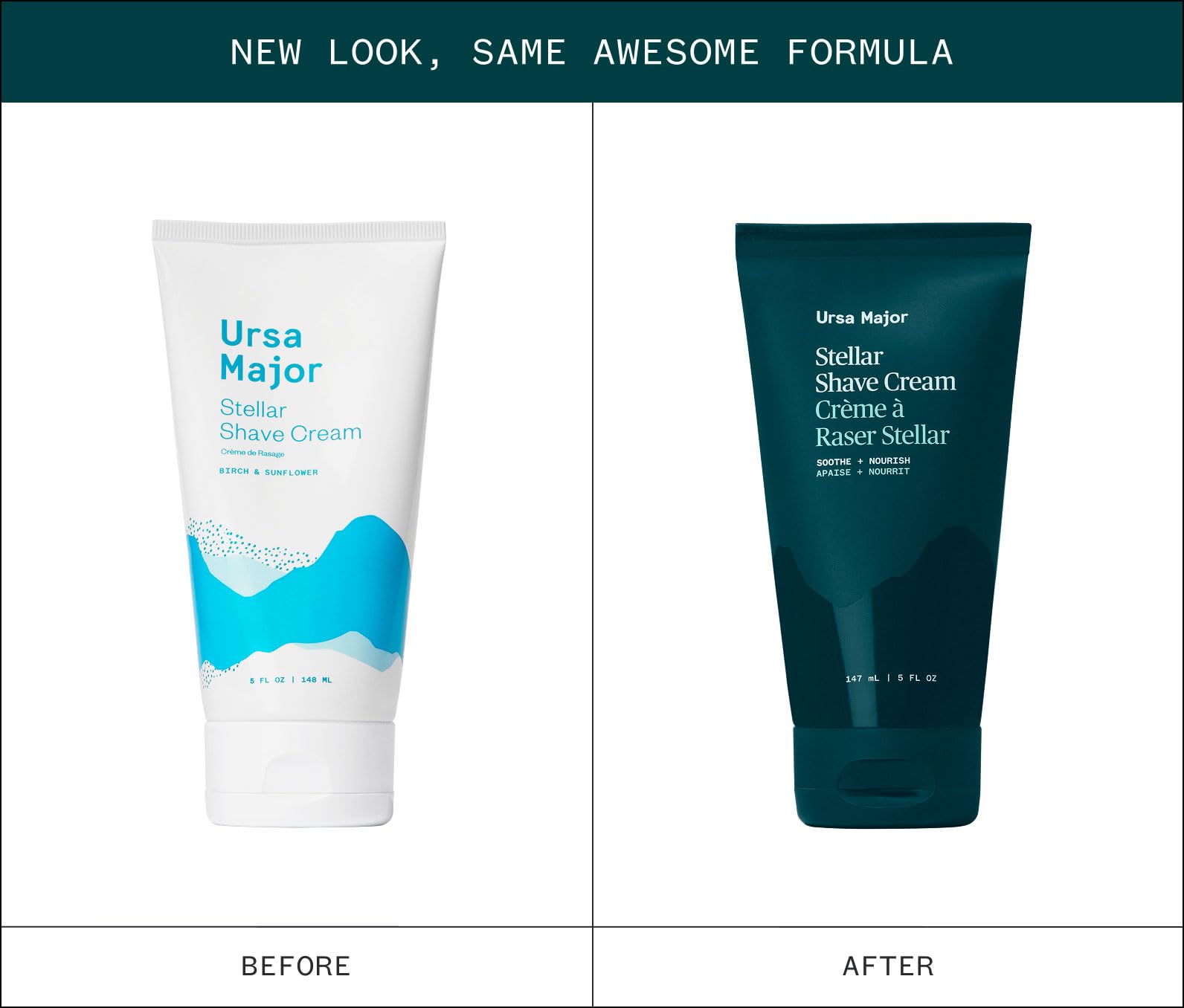 Ursa Major shave cream texture closeup highlighting non-lathering cushion.
