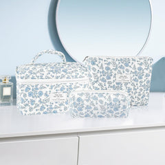 URSKYTOUS cotton toiletry bag medium for easy skincare routine travel.