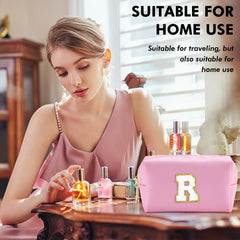 URSKYTOUS compact travel makeup bag fits in purses and carry-ons.