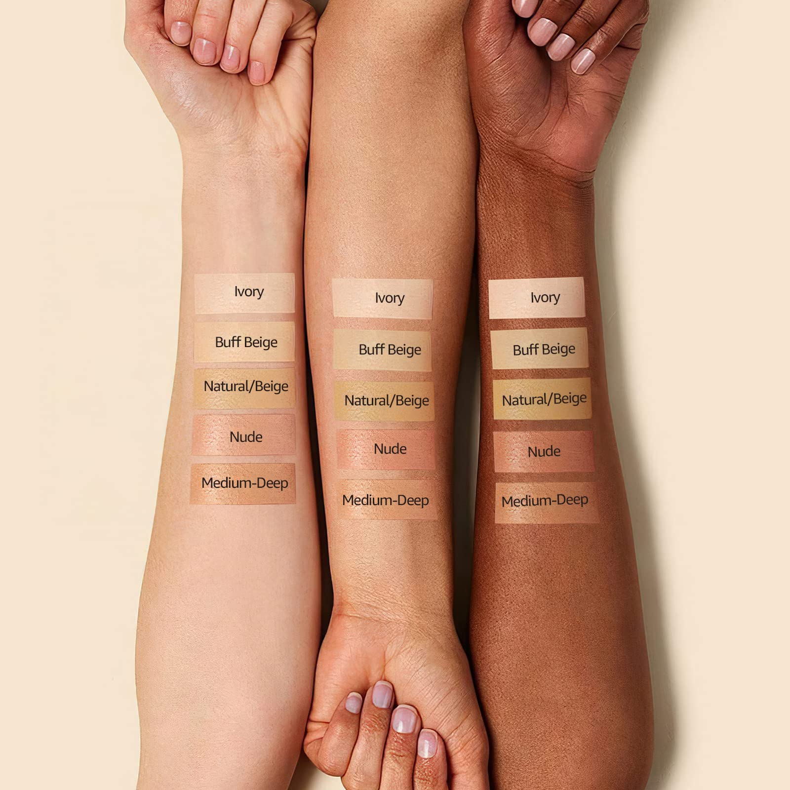Ursoulney 24-hour concealer-film graphic implies durable wear without clogging pores.