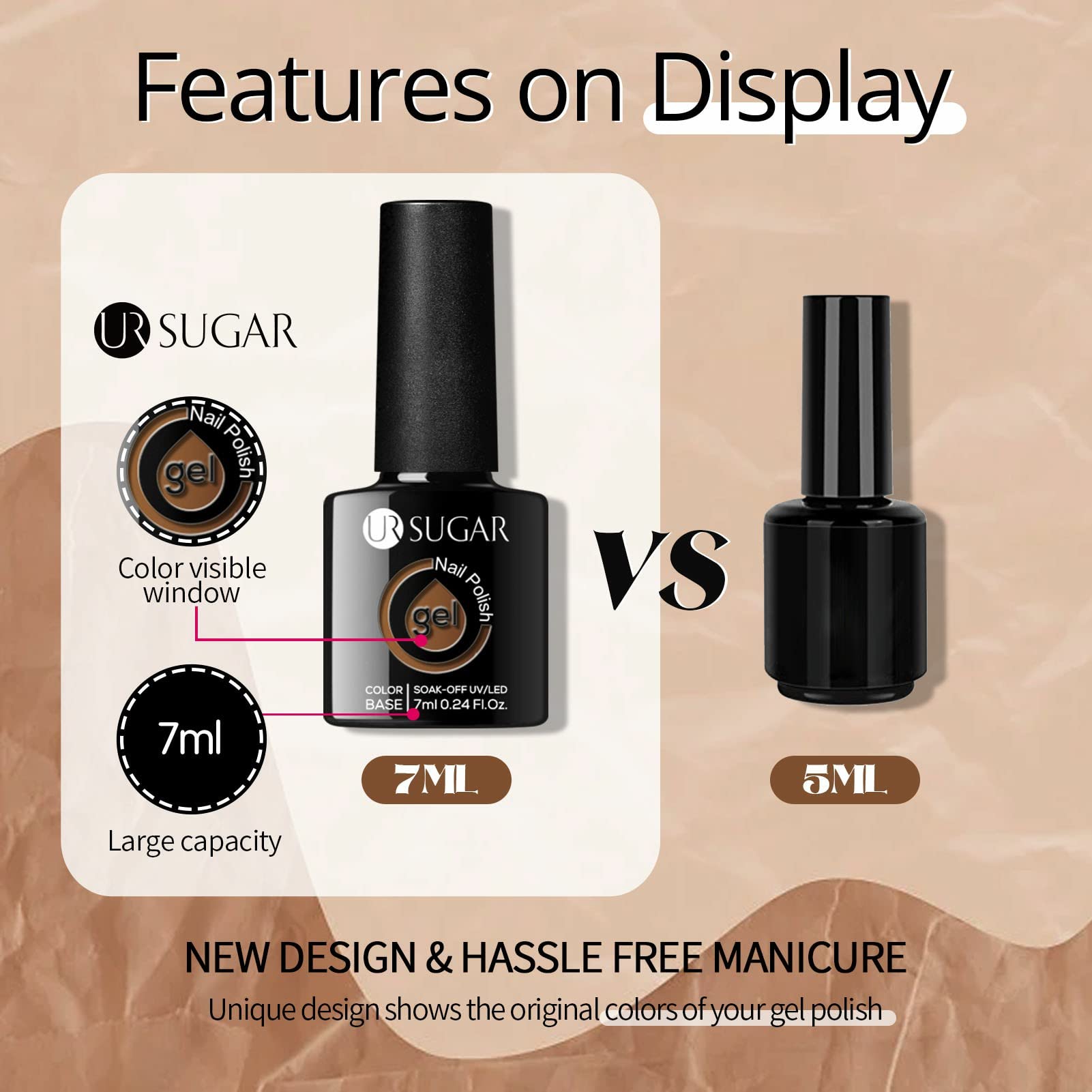 UR SUGAR eco-friendly, low-odor formula supports safer home manicures.