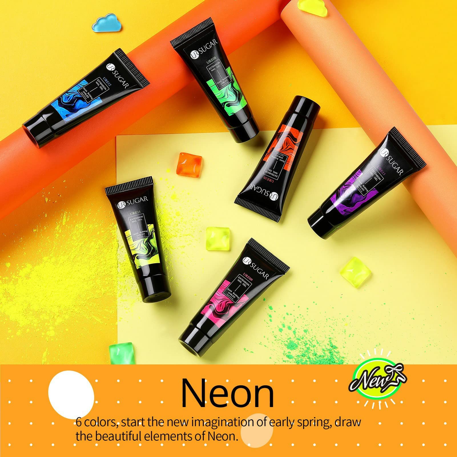 UR SUGAR long-lasting wear preview showing up to a month with proper application.