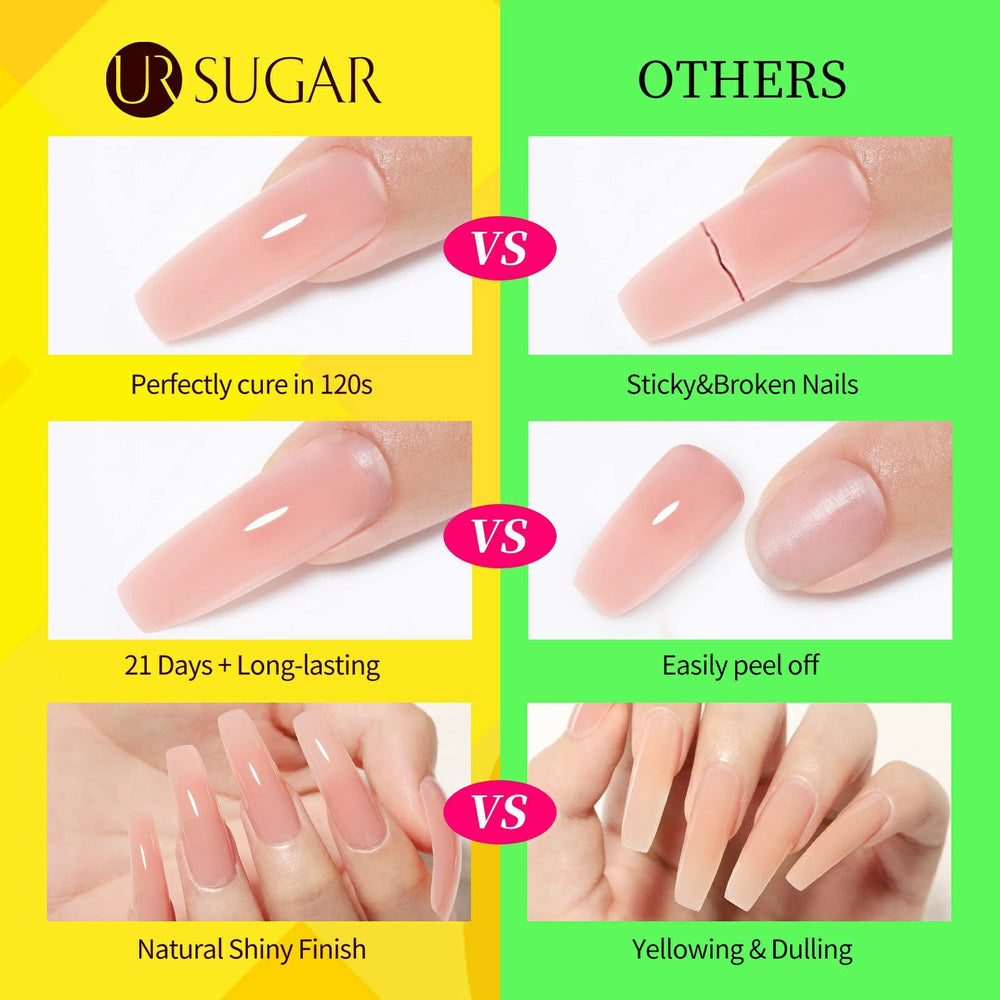 UR SUGAR neon color palette ideas for seasonal nail art.