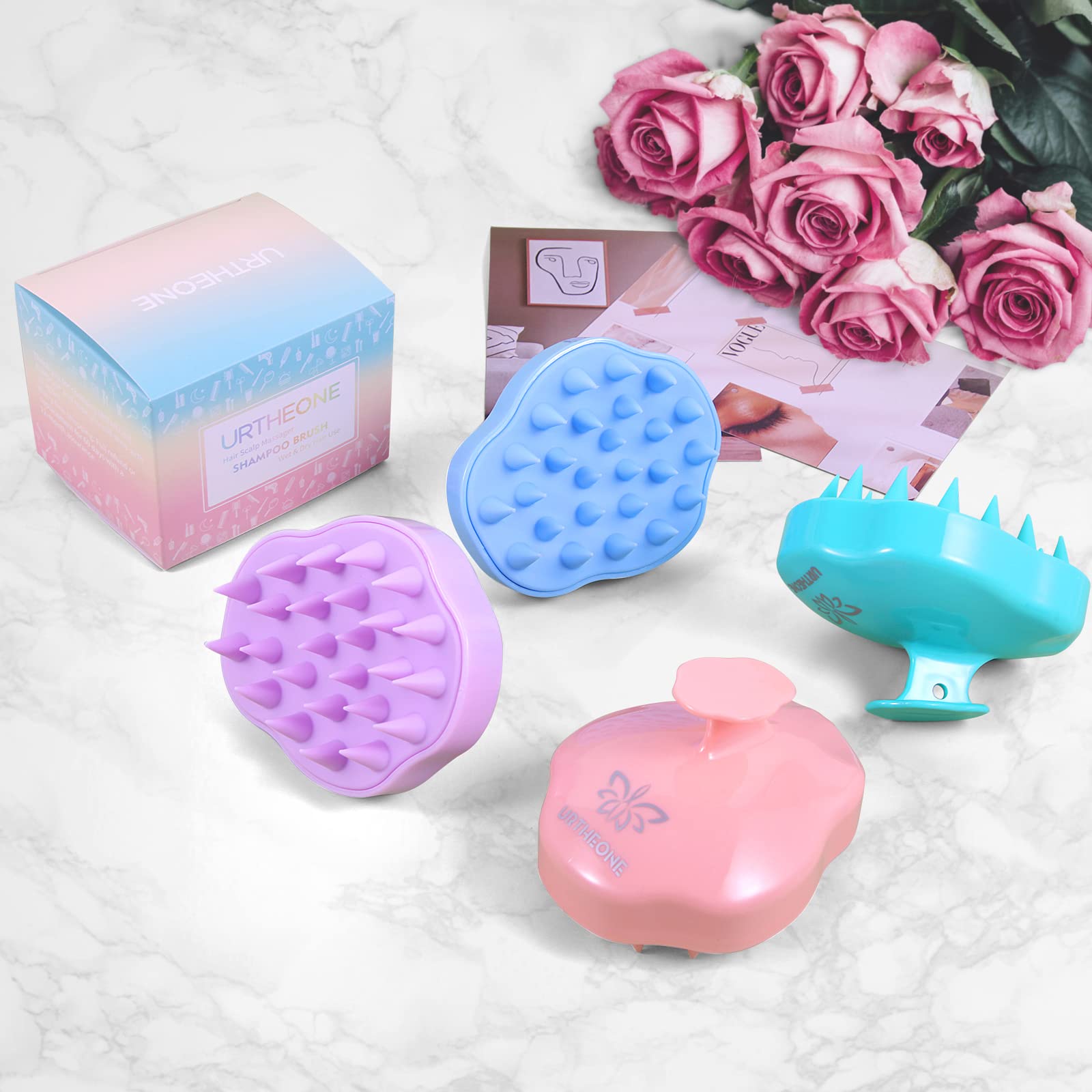 URTHEONE pet-friendly scalp brush gentle enough for pets and people