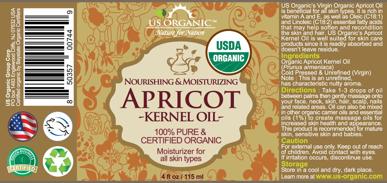 US Organic Apricot Kernel Oil eyedropper enables precise application for face and hair hydration.