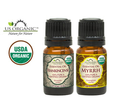 US Organic diffuser scene with frankincense and myrrh for tranquil ambiance