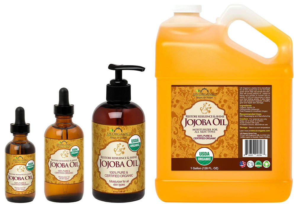 US Organic Jojoba Oil facial-oil routine highlights quick-absorbing hydration