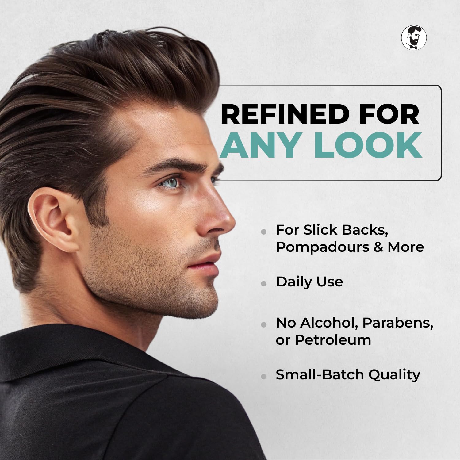 USA-made Gentlemen Republic grooming collection image underscores professional-grade styling.