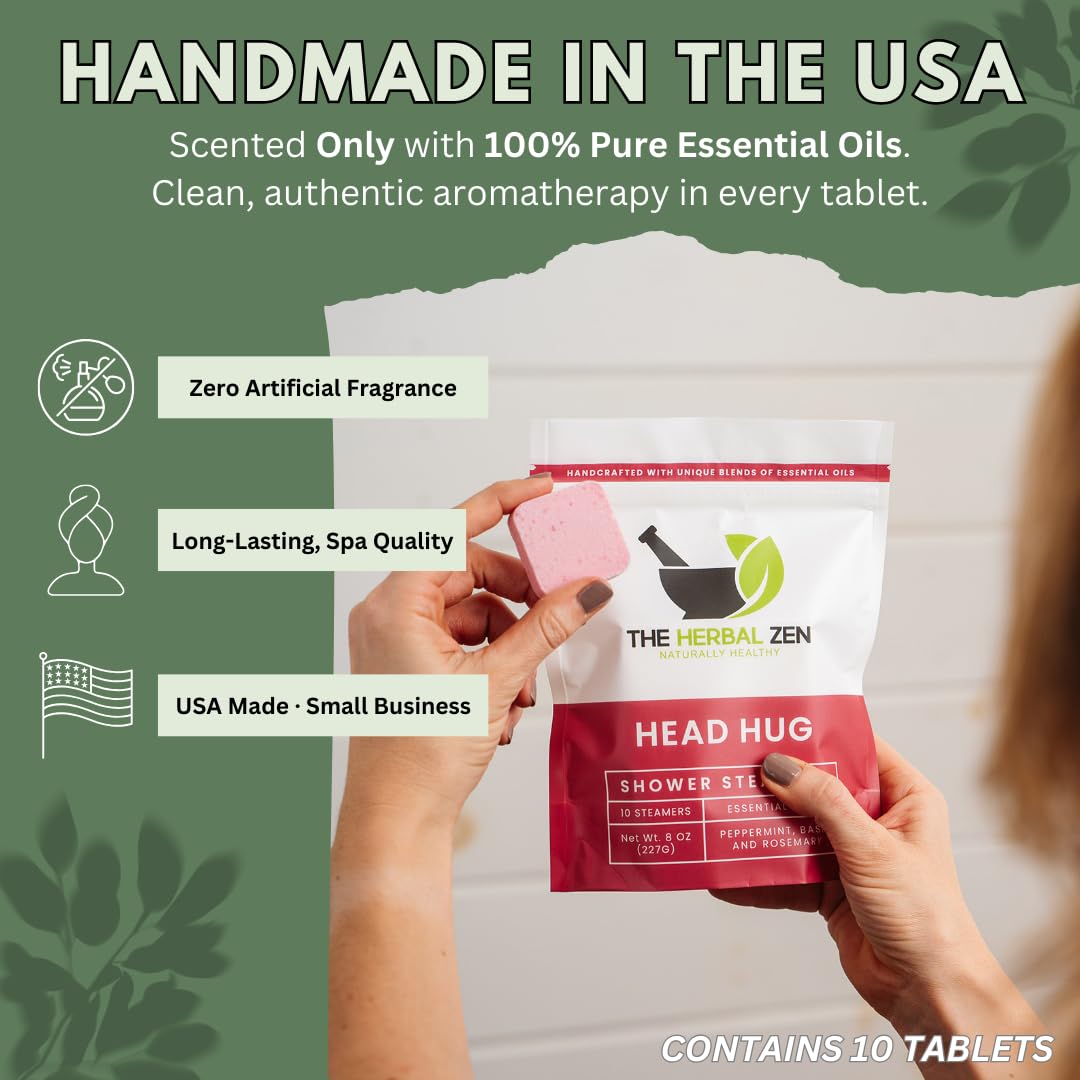 USA-made Head Hug shower steamers pack shows local craftsmanship