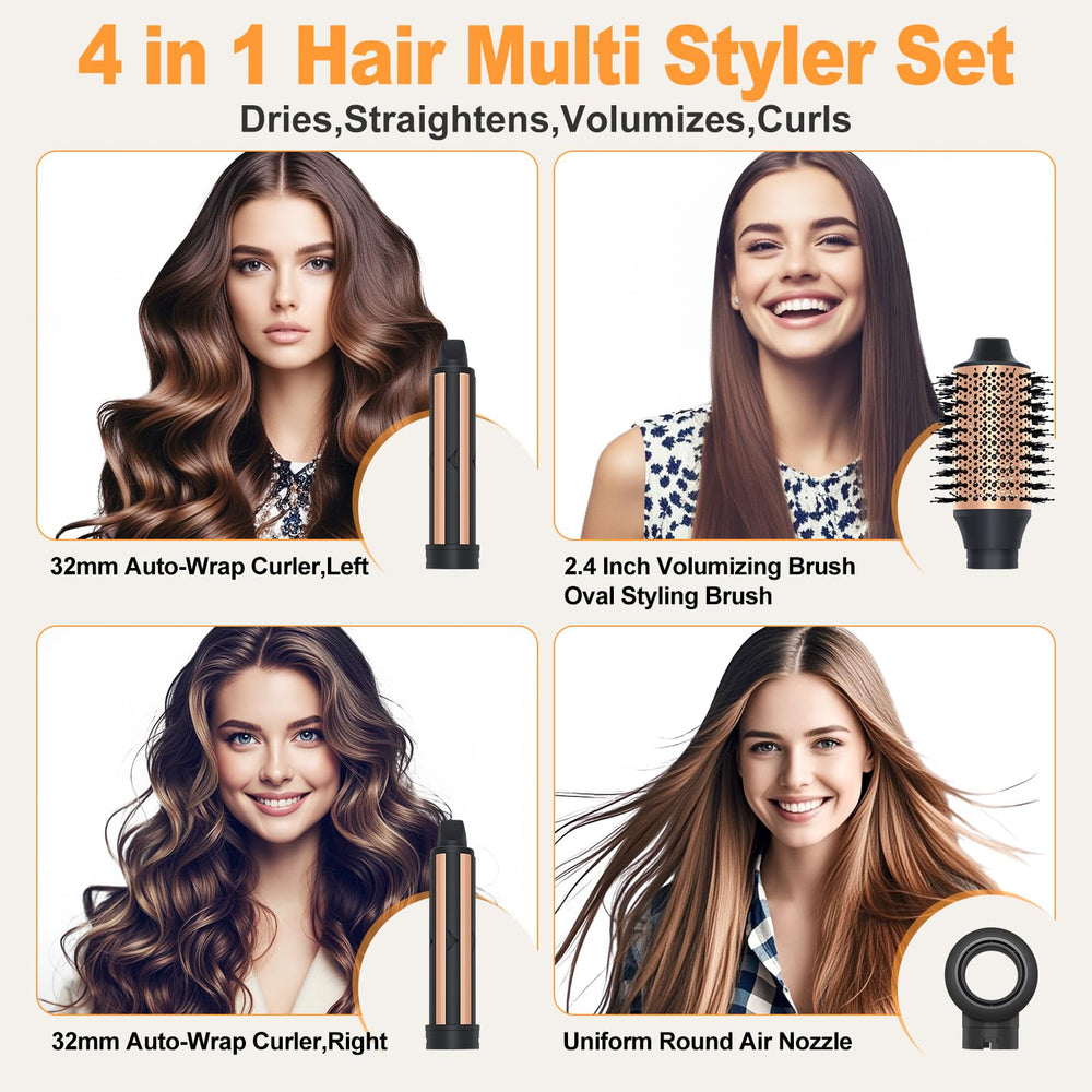 USbelff Auto-Wrap Curler Left creates natural left directional curls with wrap action.