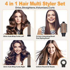 USbelff Auto-Wrap Curler Left creates natural left directional curls with wrap action.