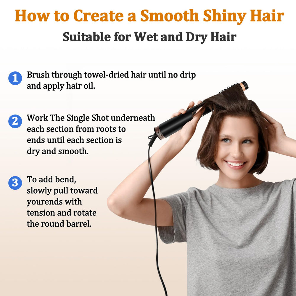 USbelff negative ion feature highlighting smoothing and shine for healthy-looking hair