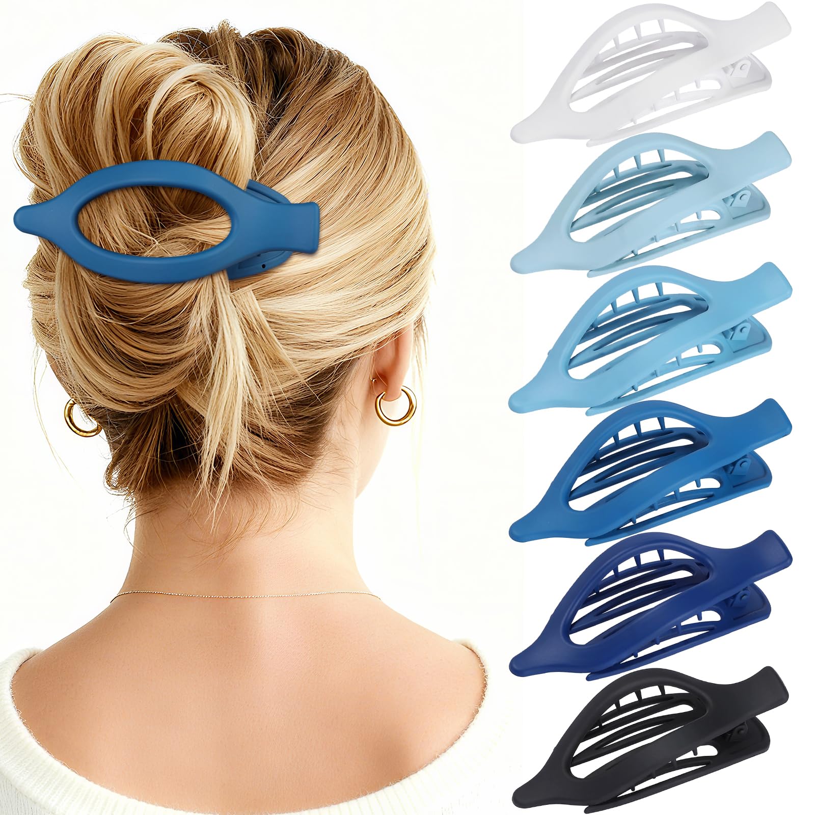 USDNICE flat hair clip in black provides secure hold for daily styling.