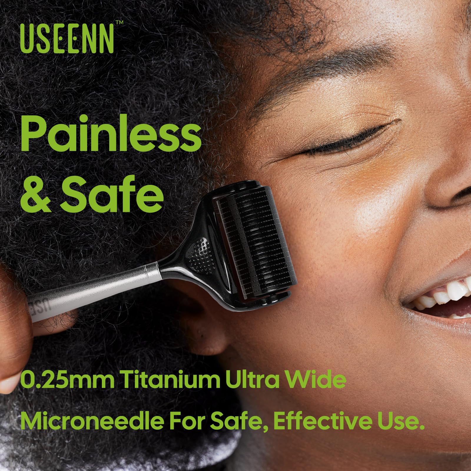 USEENN Ultra Wide Derma Roller body 1200 needles for full-body use