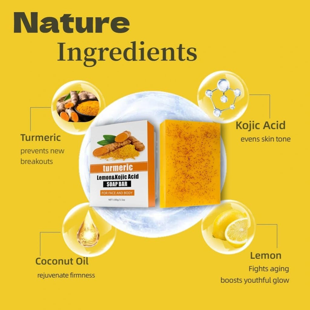 Uselective turmeric-lemon-glow-soap-bar-shea-butter for deep moisture.