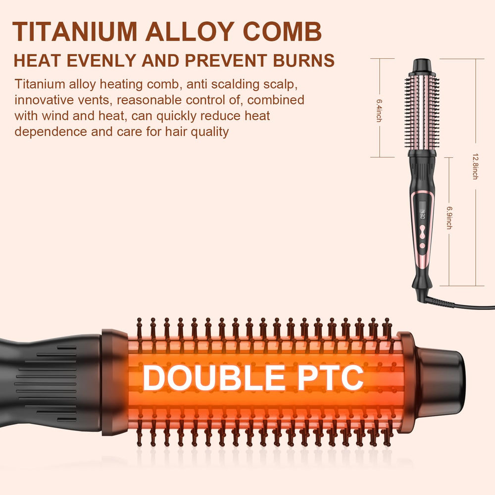 USHOW anti-scald cool-touch bristles ensure safe styling