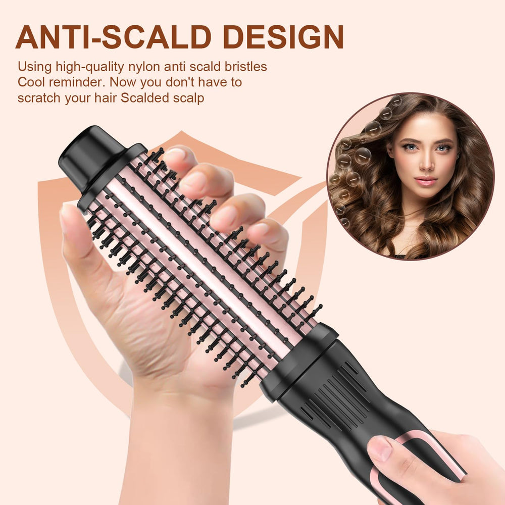 USHOW Thermal Brush with ionic technology reduces frizz and adds shine