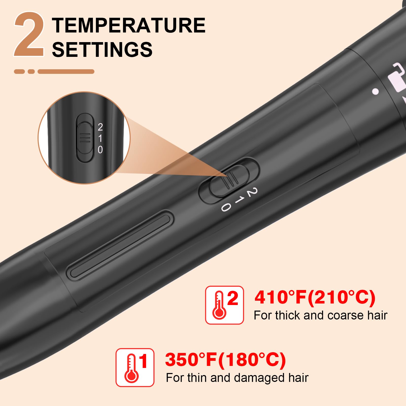 USHOW heats up in 30 seconds for quick styling.