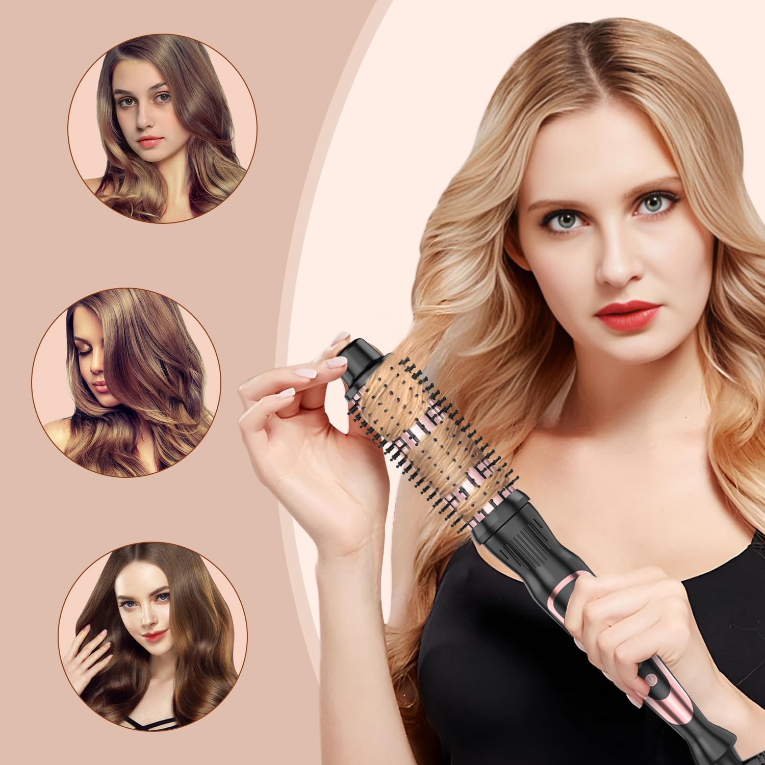 USHOW Thermal Brush offers 12 heat levels for all hair types