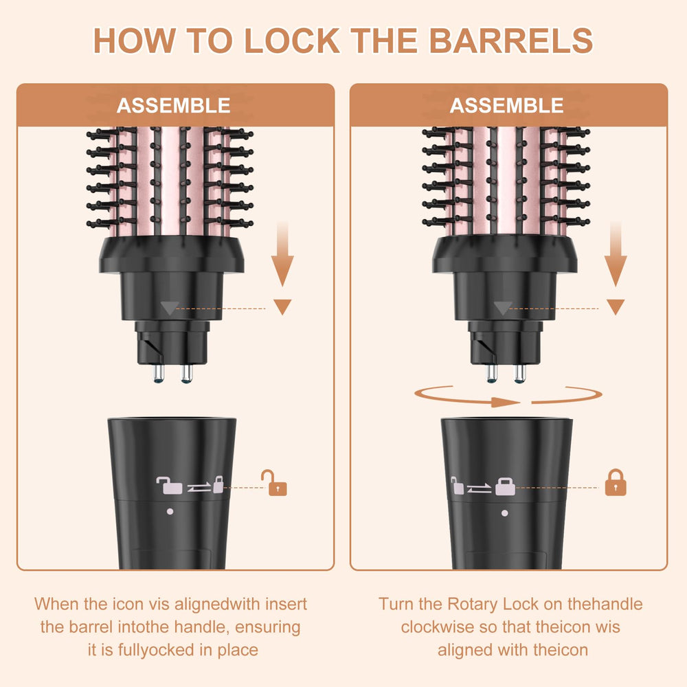 USHOW 350–410°F heat settings adapt to fine, thick, or curly hair.