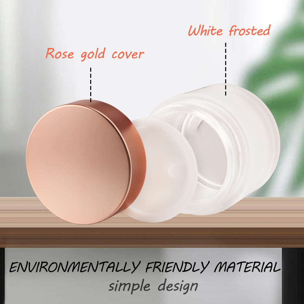 USRommaner travel 2oz jar cap shown, ideal for compact cosmetics on trips.