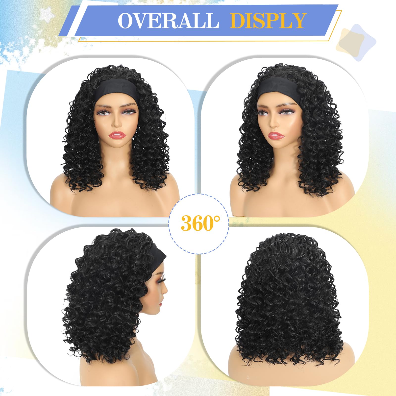 Usweety headband wig in natural color for effortless daily styling