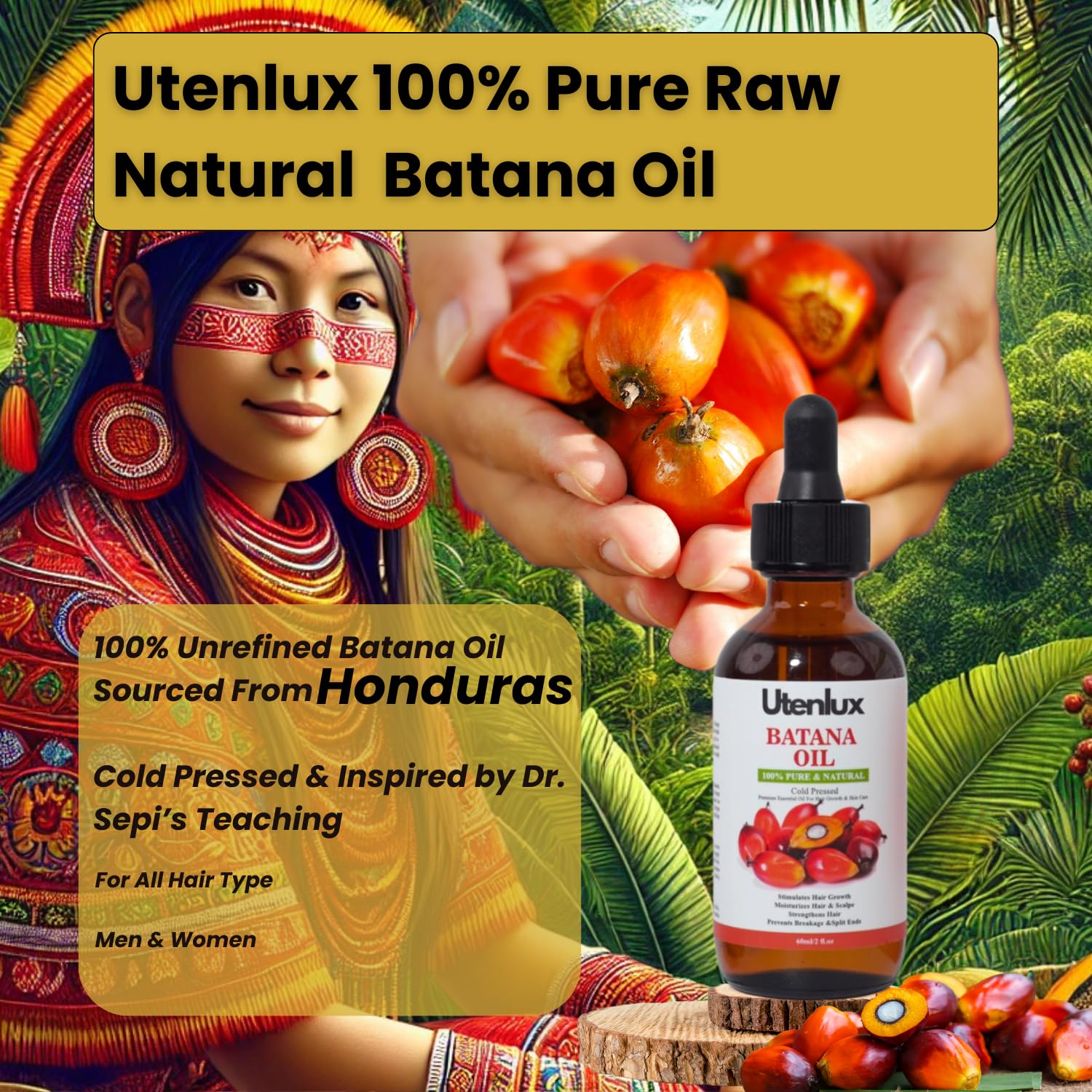 Utenlux Botana oil skin care usage for deep hydration and softening of skin.